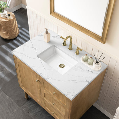 Laurent 36" Single Vanity Cabinet, Light Natural Oak