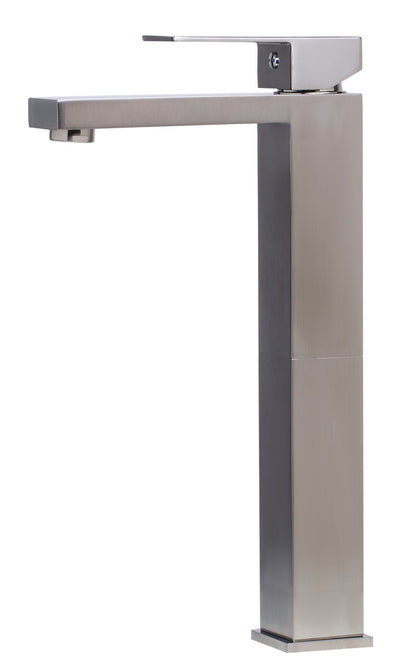 ALFI brand AB1129 Tall Square Single Lever Bathroom Faucet