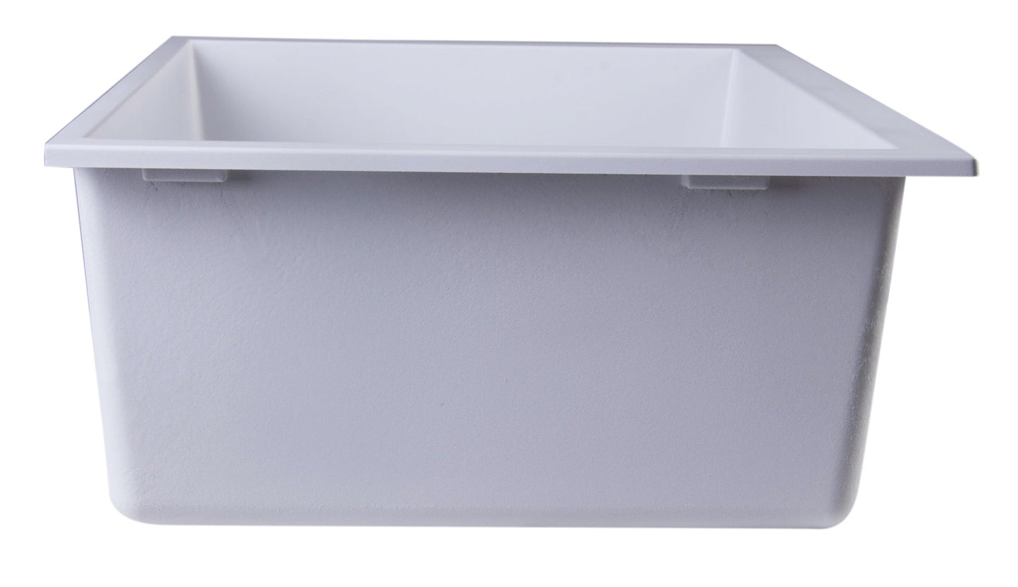 ALFI brand AB3020UM 30" Undermount Single Bowl Granite Composite Kitchen Sink