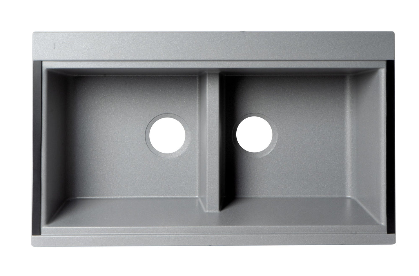 ALFI brand AB3418DBUM 33" Granite Composite Workstation Step Rim Double Bowl Undermount Sink with Accessories