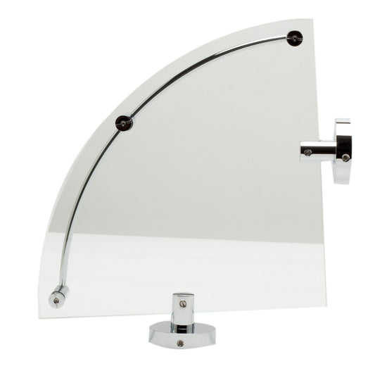 ALFI brand  AB9546 Polished Chrome Corner Mounted Glass Shower Shelf Bathroom Accessory