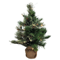 Pre-lit Cashmere Pine Tree - 18 Inch
