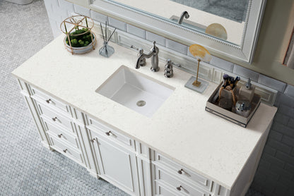 Bristol 60" Single Vanity Cabinet, Bright White