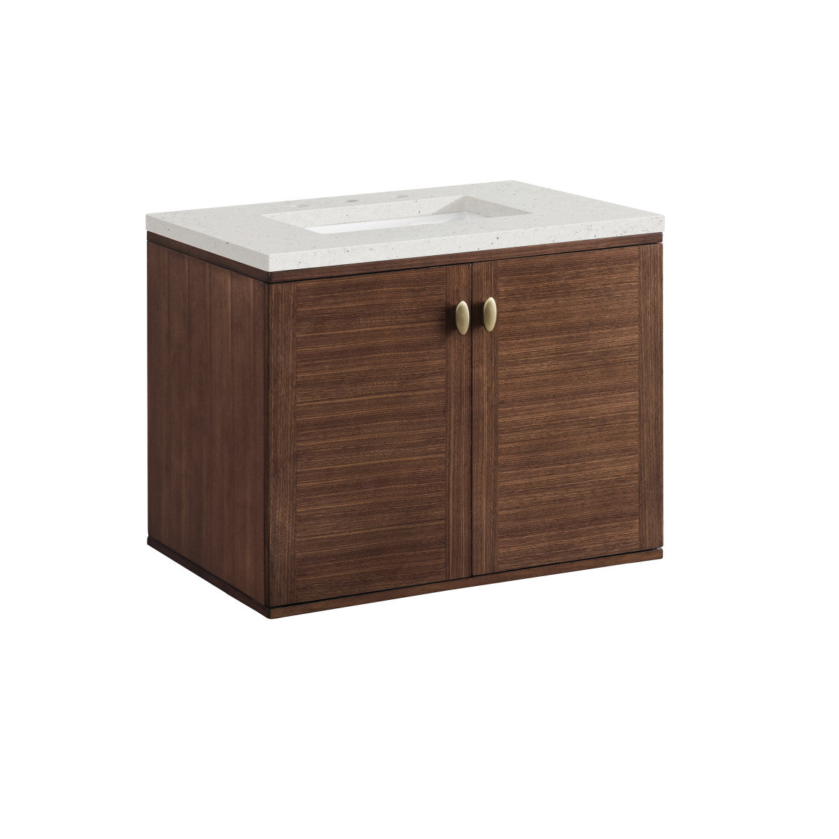 Amberly 30" Single Vanity Cabinet, Mid-Century Walnut