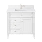 Brittany 36" Single Vanity in Bright White