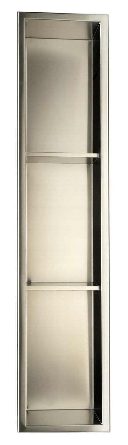 ALFI brand ABN0836 8 x 36 Vertical Triple Shelf Bath Shower Niche