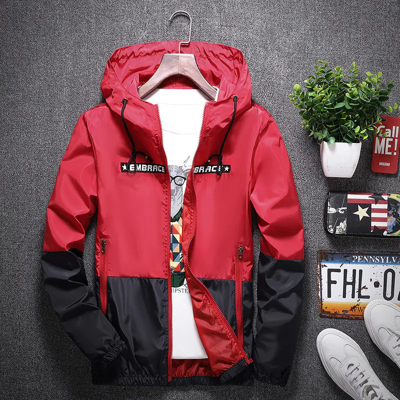 Men's Hooded Jacket for Youth - Casual Windbreaker
