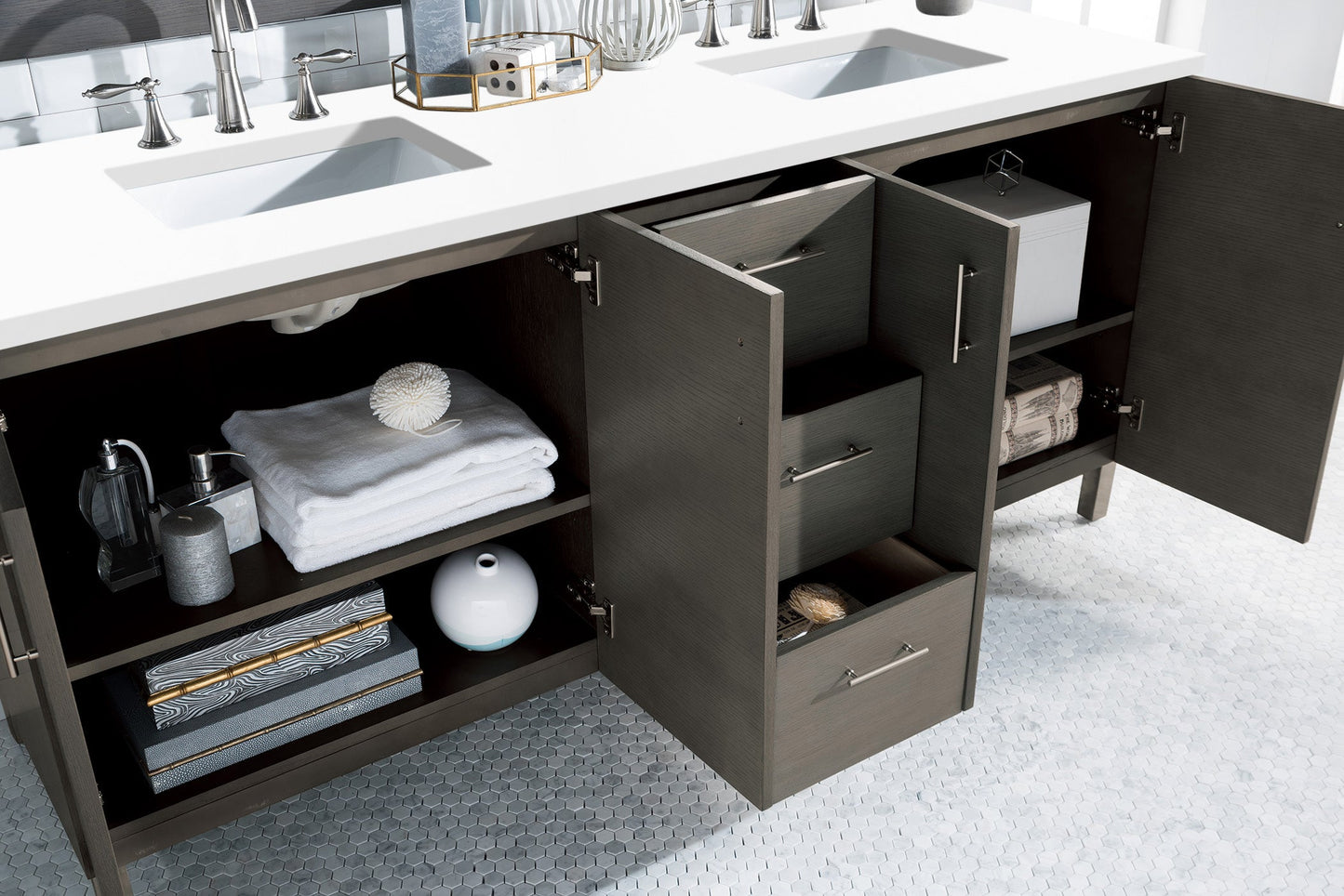 Metropolitan 72" Double Vanity Cabinet