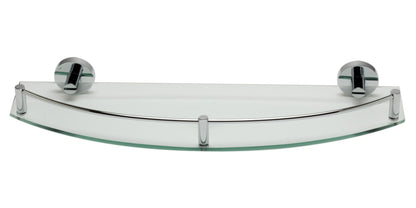 ALFI brand  AB9547 Polished Chrome Wall Mounted Glass Shower Shelf Bathroom Accessory