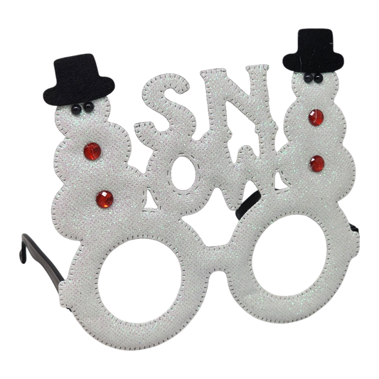 Christmas Decorator Eyeglasses - Snow
