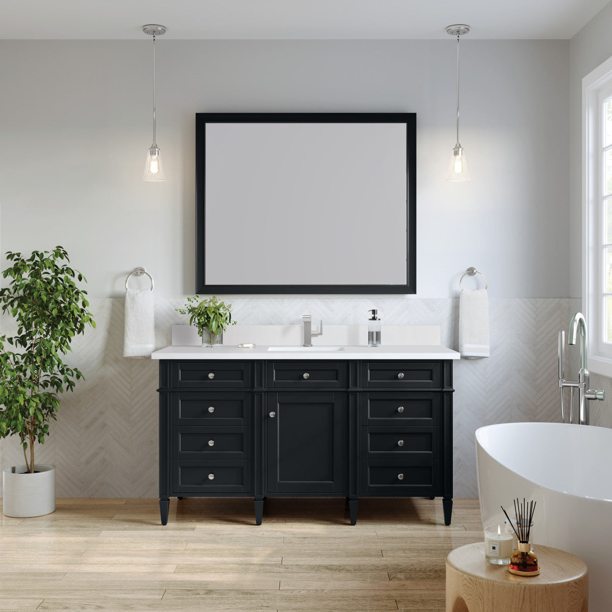 Brittany 60" Single Vanity Cabinet