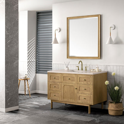 Laurent 48" Single Vanity Cabinet, Light Natural Oak