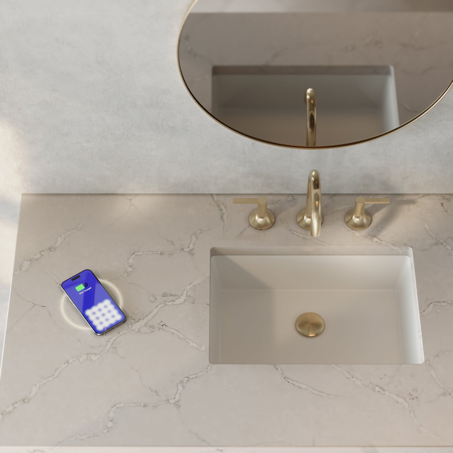 Malibu 48" Single Vanity, Amber Birch
