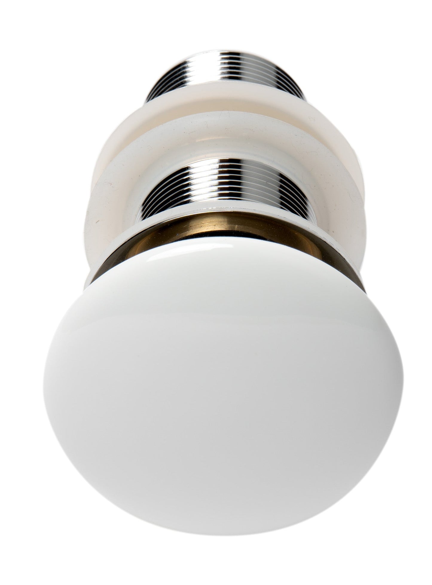ALFI brand AB8055 Ceramic Mushroom Top Pop Up Drain for Sinks without Overflow