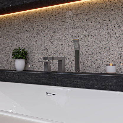 ALFI brand AB2322 3 Hole Deck Mounted Tub Filler with Hand Held