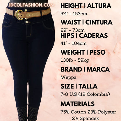 W-91 100% Authentic Colombian Push Up Jeans