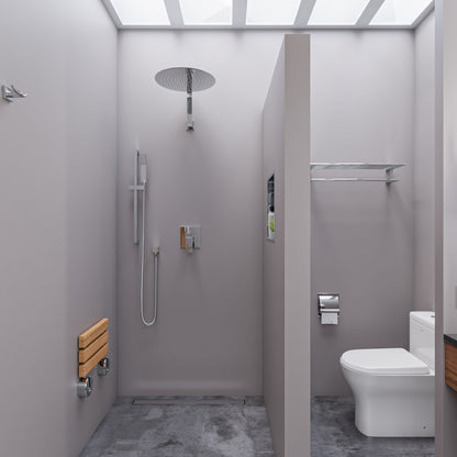 ALFI brand AB6801 Square Pressure Balanced Shower Mixer with Diverter