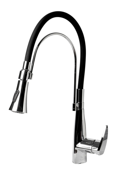 ALFI brand ABKF3001 Kitchen Faucet with Black Rubber Stem