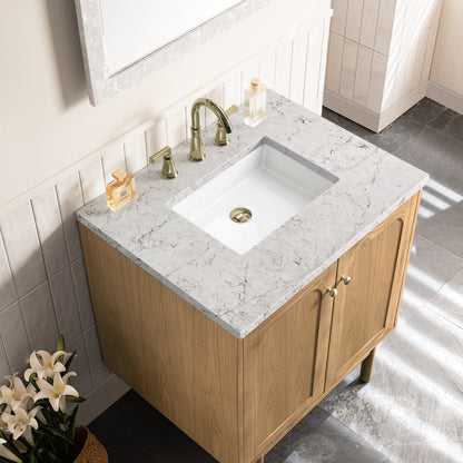 Laurent 30" Single Vanity Cabinet, Light Natural Oak