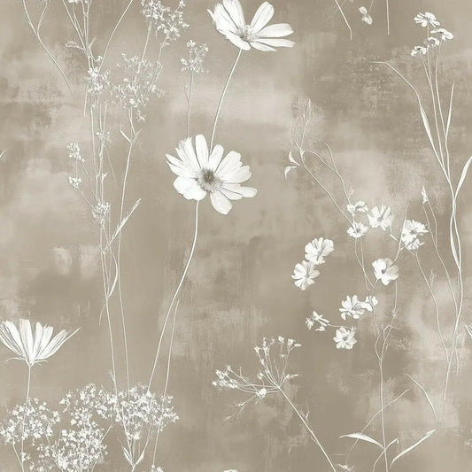 Ethereal Garden in Taupe