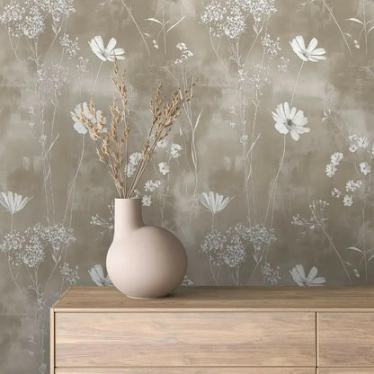 Ethereal Garden in Taupe