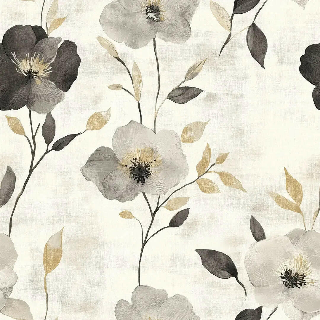 Gilded Charcoal Blossom