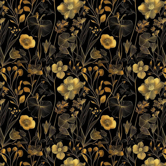 Golden Midnight Garden Bloom