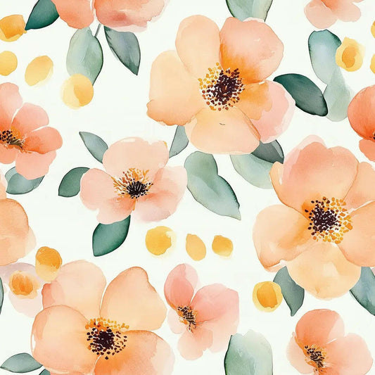 Sun-Kissed Apricot Bloom Wallpaper
