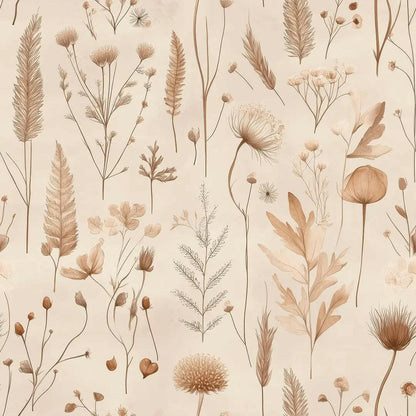 Whispering Meadows Botanical Wallpaper