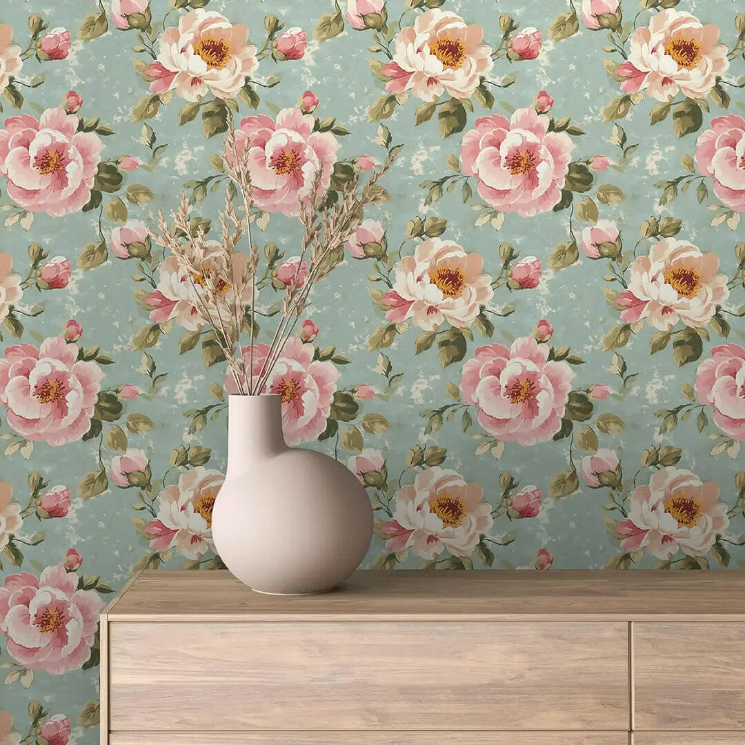 Whispering Petals Heritage Wallpaper