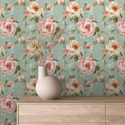 Whispering Petals Heritage Wallpaper