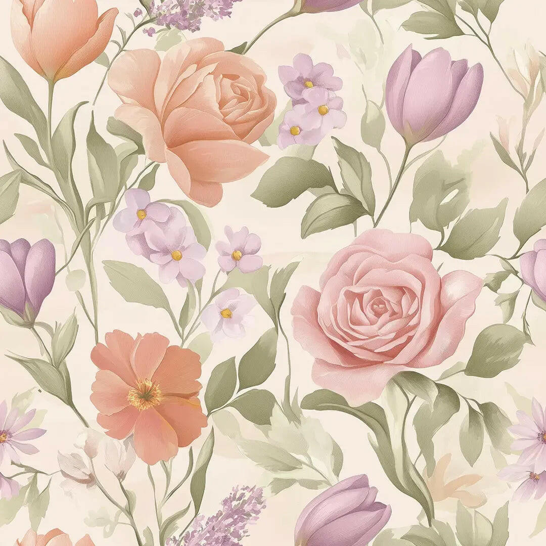 Whispering Petals Pastel Garden
