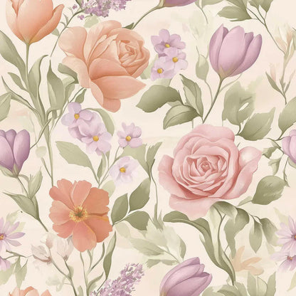 Whispering Petals Pastel Garden