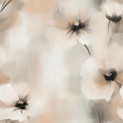 Whispering Poppies Abstract Mural