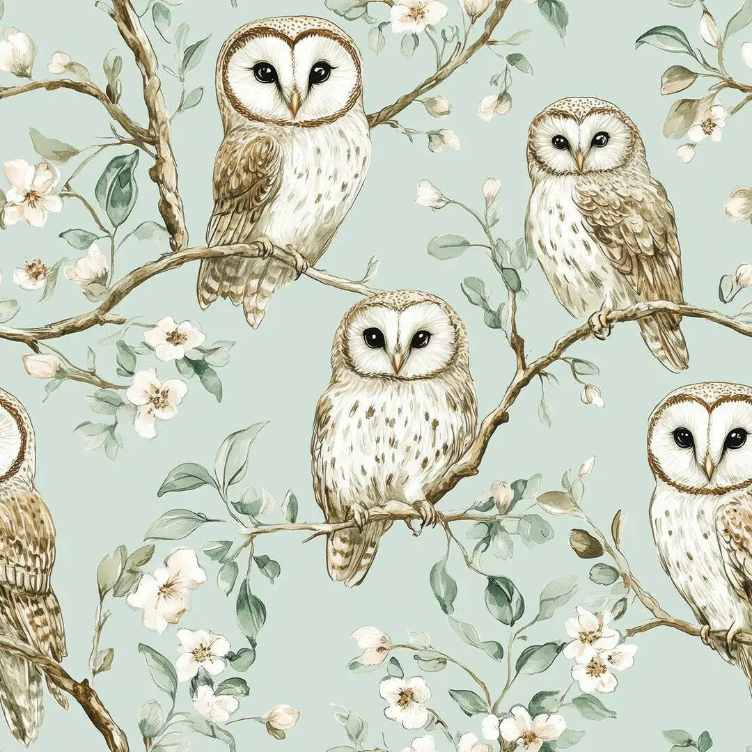 Enchanted Owl Grove Toile