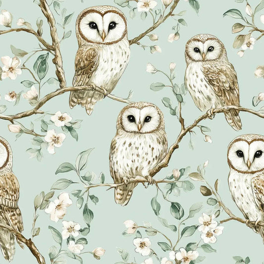 Enchanted Owl Grove Toile