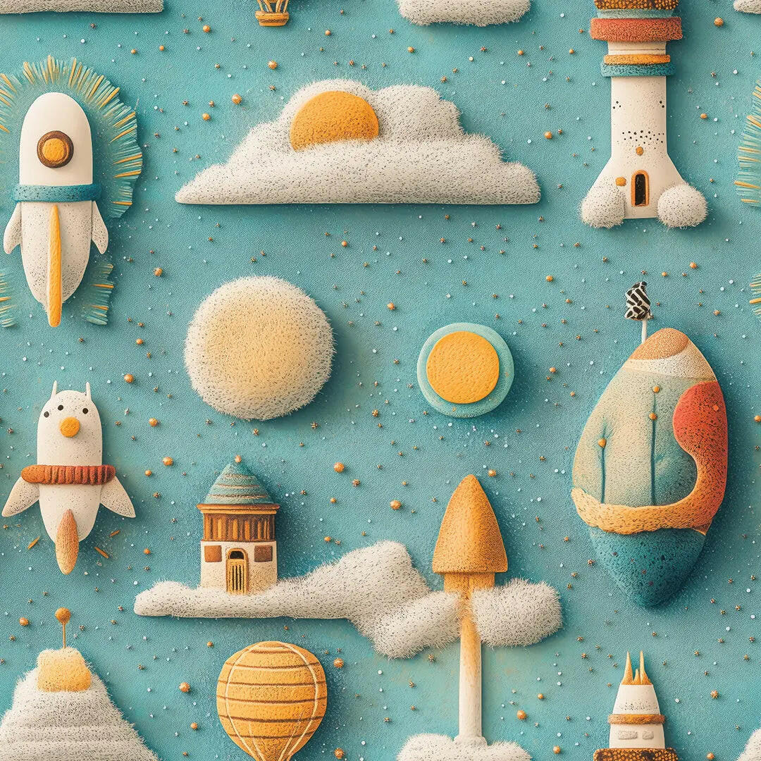 Whimsical Felted Sky Adventure