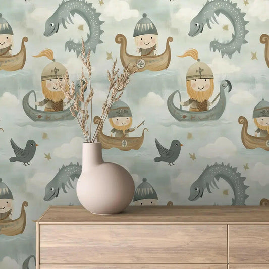 Whimsical Viking Sea Adventure