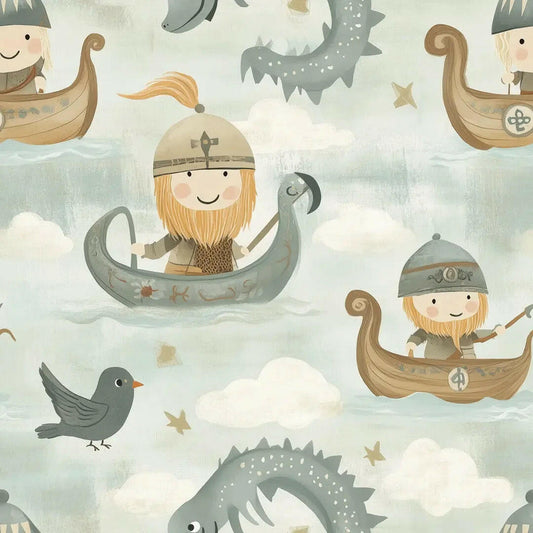 Whimsical Viking Sea Adventure