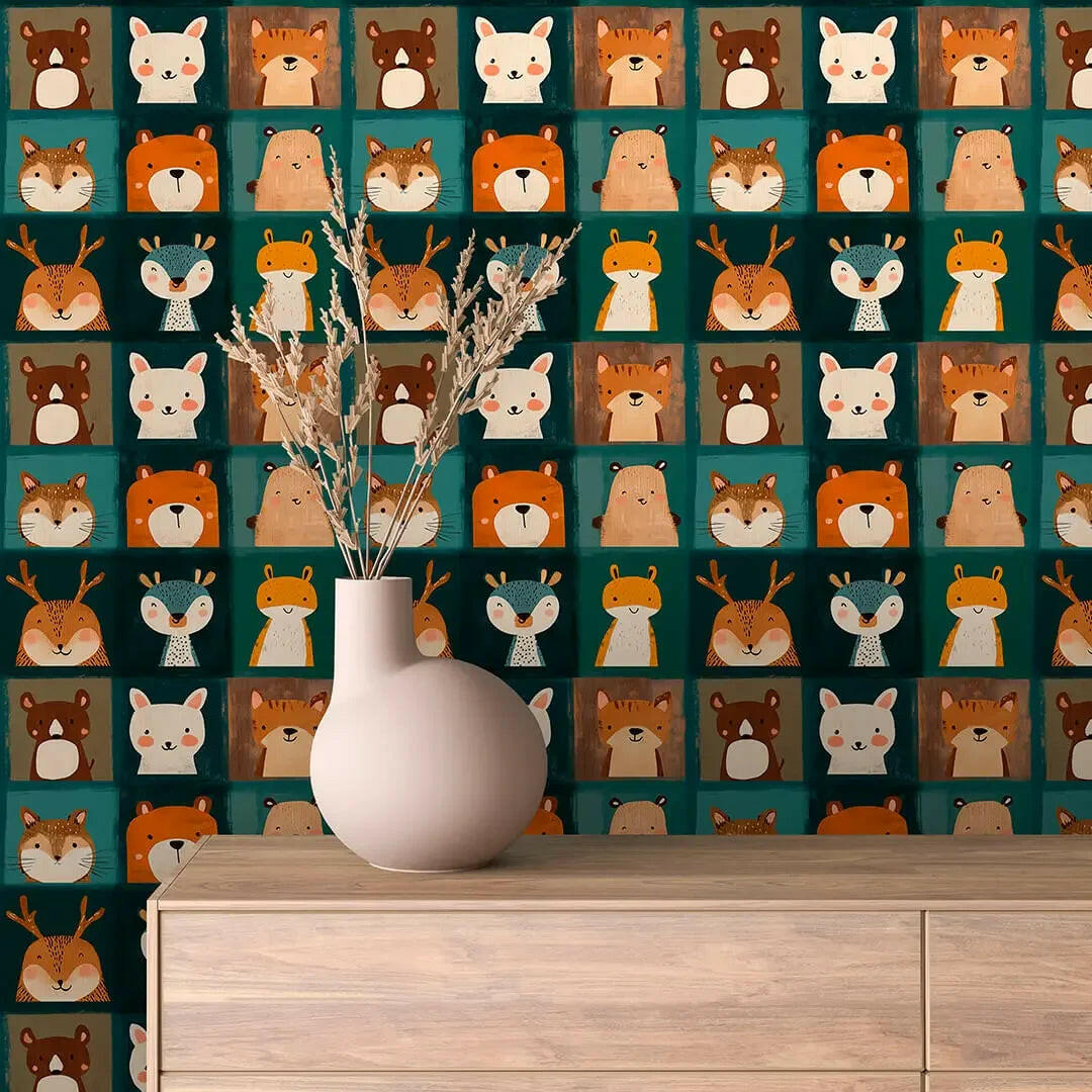 Whimsical Woodland Menagerie Wallpaper