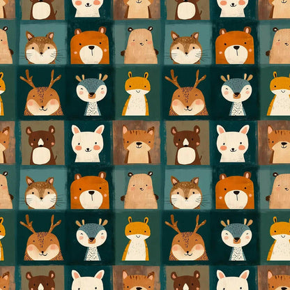 Whimsical Woodland Menagerie Wallpaper
