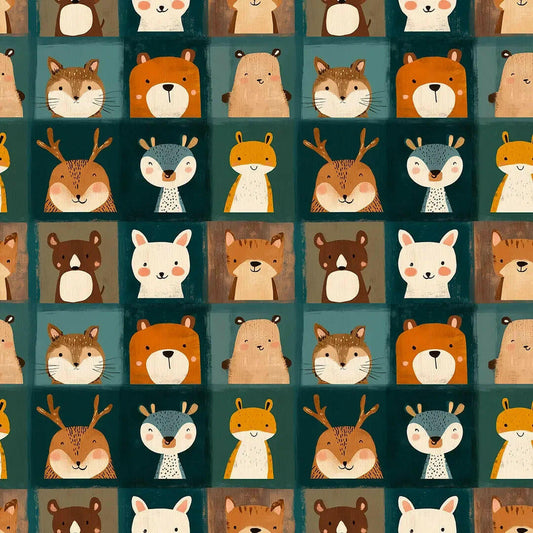 Whimsical Woodland Menagerie Wallpaper