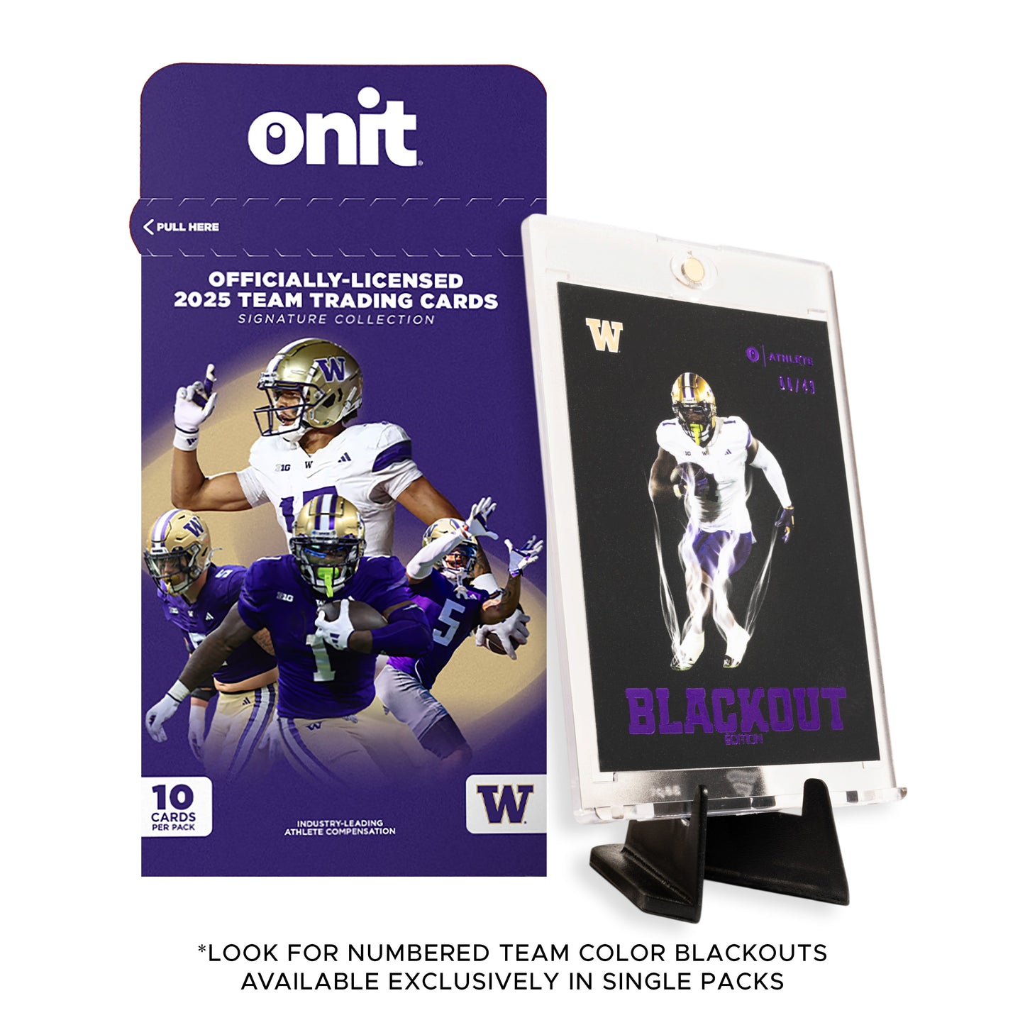 University of Washington Football 2025 Trading Cards - Single Pack