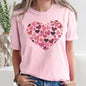 Watercolor Hearts, Comfort Colors Tshirt, Valentine's Day