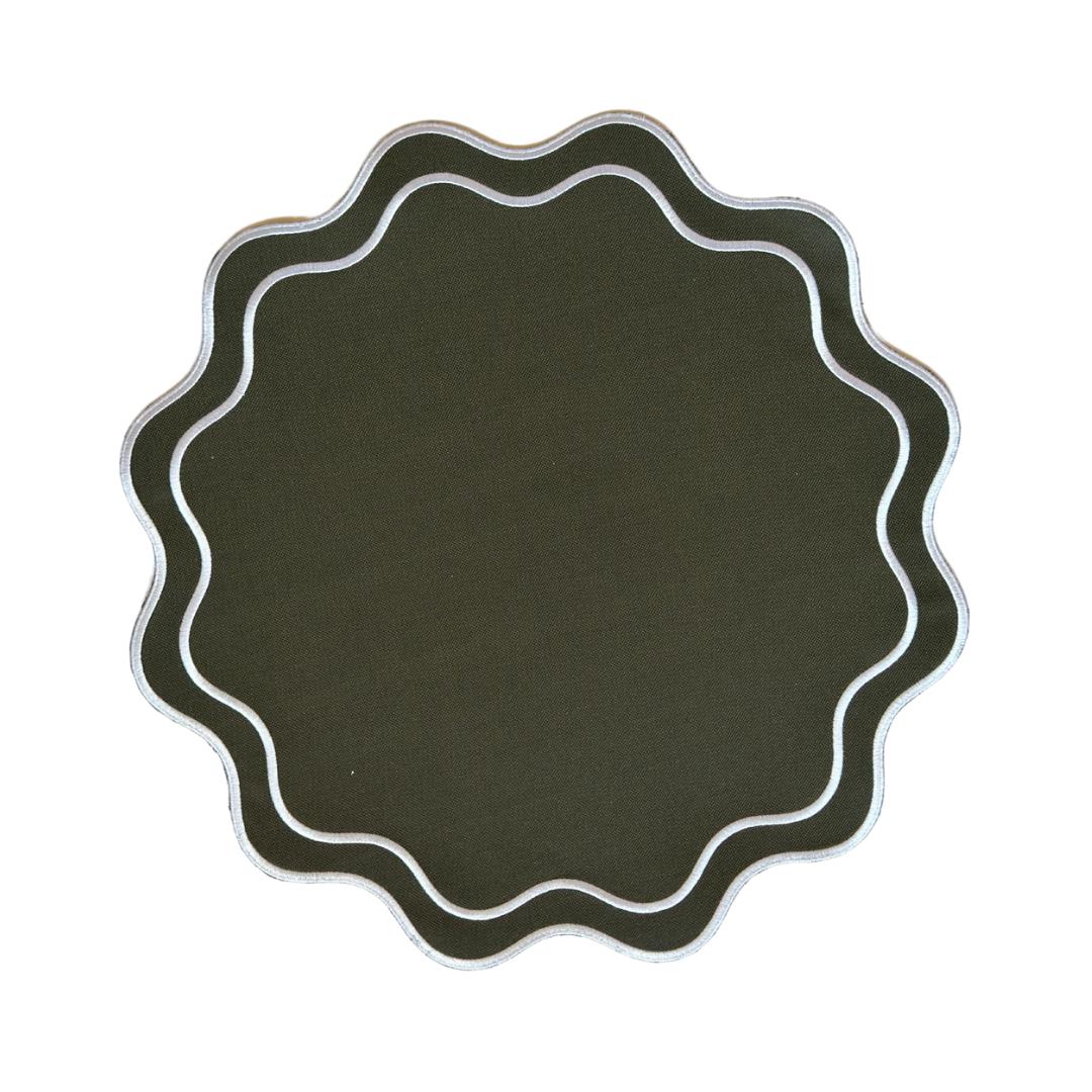 Solid Navy Wave Placemat