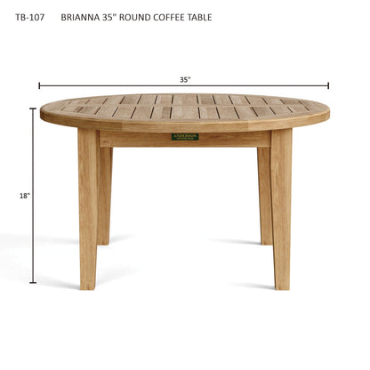 Brianna 35" Round Coffee Table