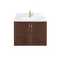 Amberly 30" Single Vanity Cabinet, Mid-Century Walnut