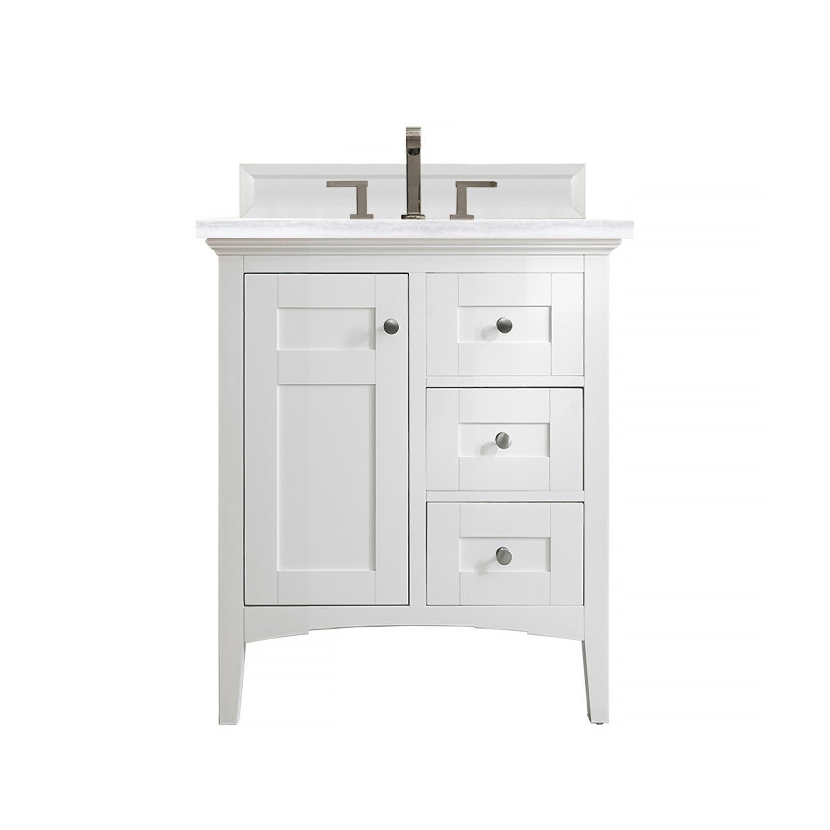 Palisades 30" Single Vanity Cabinet, Bright White