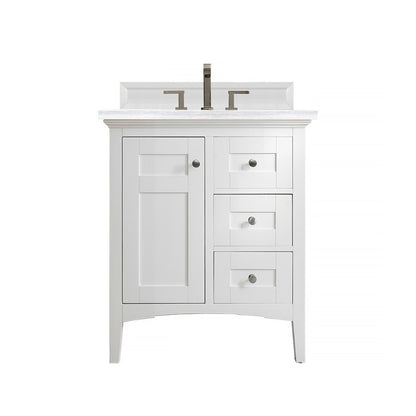 Palisades 30" Single Vanity Cabinet, Bright White