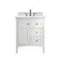 Palisades 30" Single Vanity Cabinet, Bright White